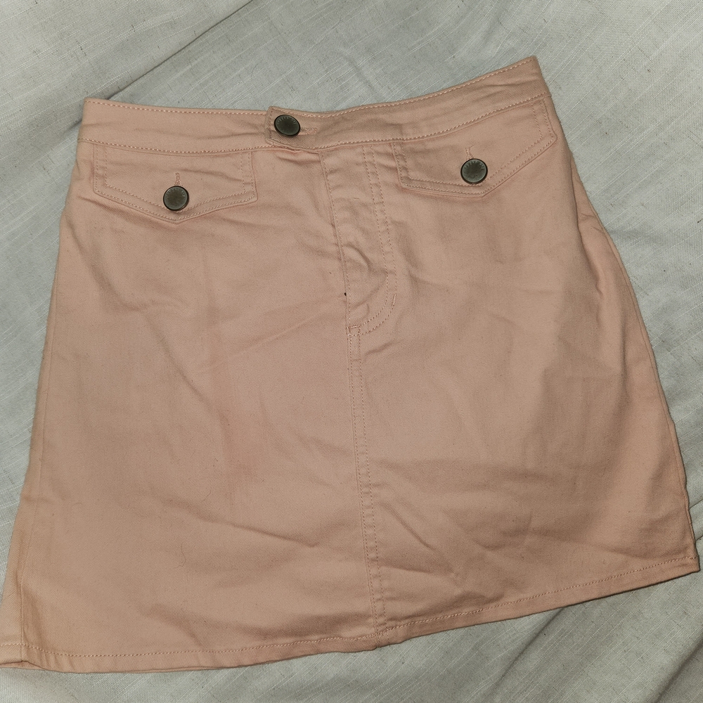 Copper Key Baby Pink Mini Skirt